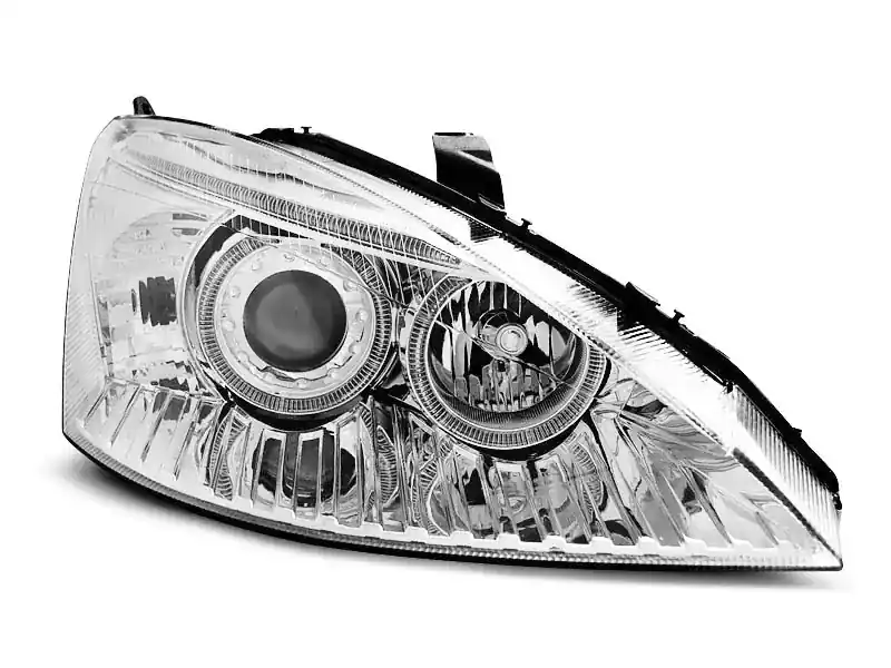 Billig Angel Eyes Chrom Scheinwerfer passend für Ford Focus 11.01-10.04