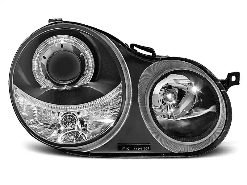 Scheinwerfer Angel Eyes schwarz passend für VW Polo 9N 11.01–04.05 Neuheit