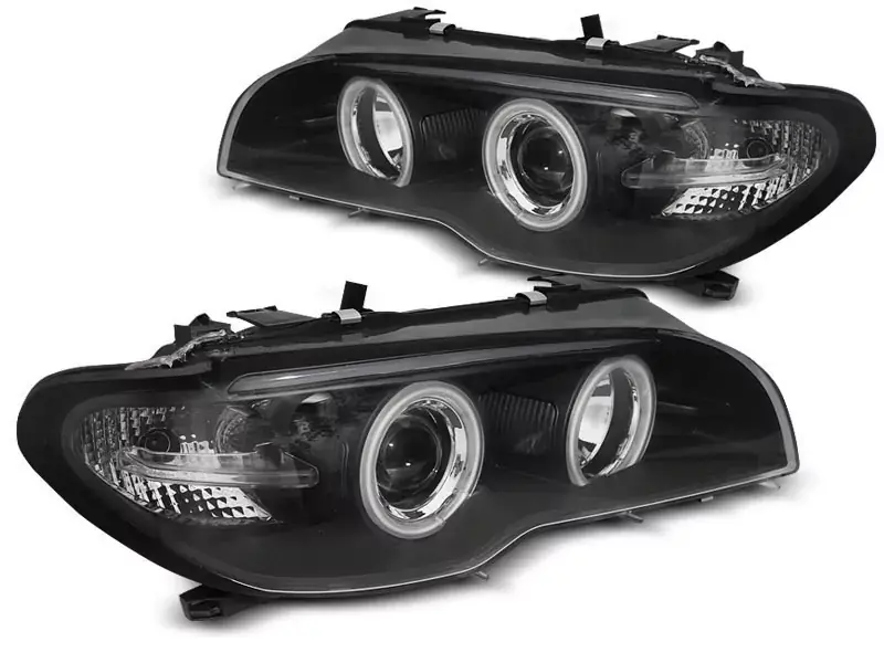 Saisonangebot Xenon Scheinwerfer Angel Eyes CCFL schwarz passend für BMW E46 Coupé Cabrio