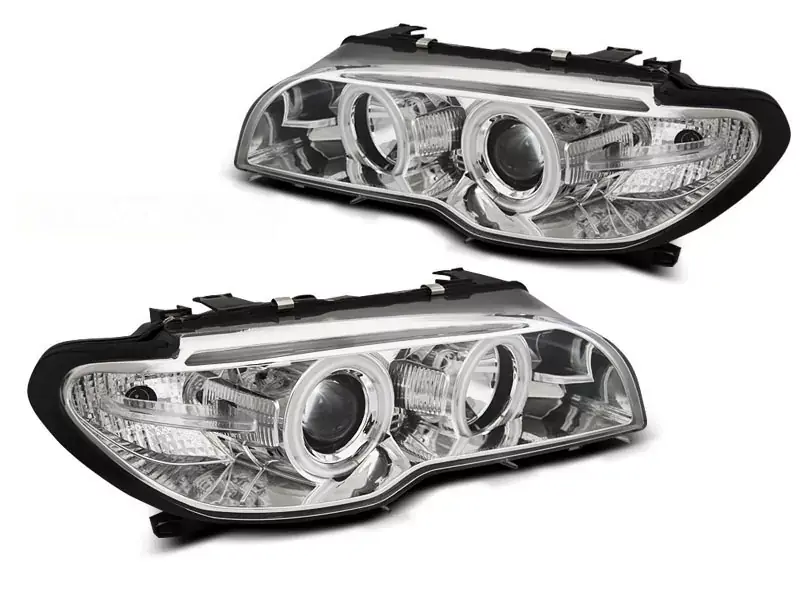 Sofort Bestellen Xenon Scheinwerfer Angel Eyes CCFL Chrom passend für BMW E46 Coupé Cabrio