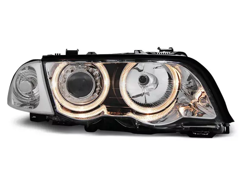 Scheinwerfer Angel Eyes chrom passend für BMW E46 05/98-08/01 Solange Der Vorrat Reicht