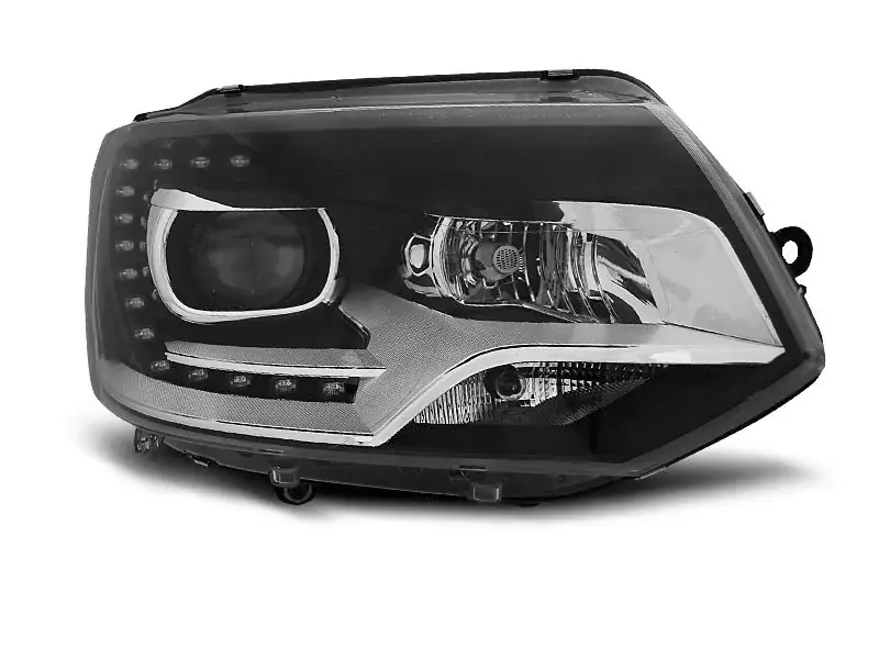 Scheinwerfer True DRL Black passend für VW T5 2010-2015 Nur Heute