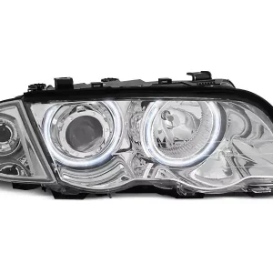 Wochenendangebot Scheinwerfer Angel Eyes CCFL chrom passend für BMW E46