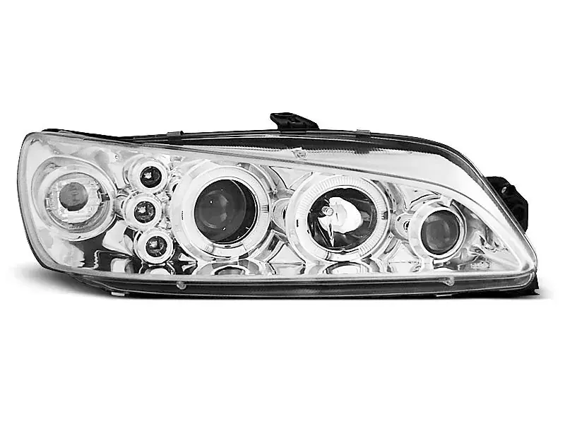 Scheinwerfer Angel Eyes Chrom passend für Peugeot 306 05.97-03.01 Aktuell