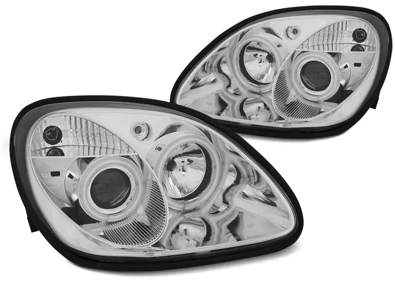 Scheinwerfer Angel Eyes chrom passend für Mercedes SLK R170 Saisonangebot