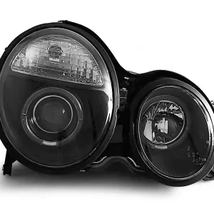 Sonderangebot Scheinwerfer Angel Eyes schwarz passend für Mercedes W210 E-Klasse 06.99-02