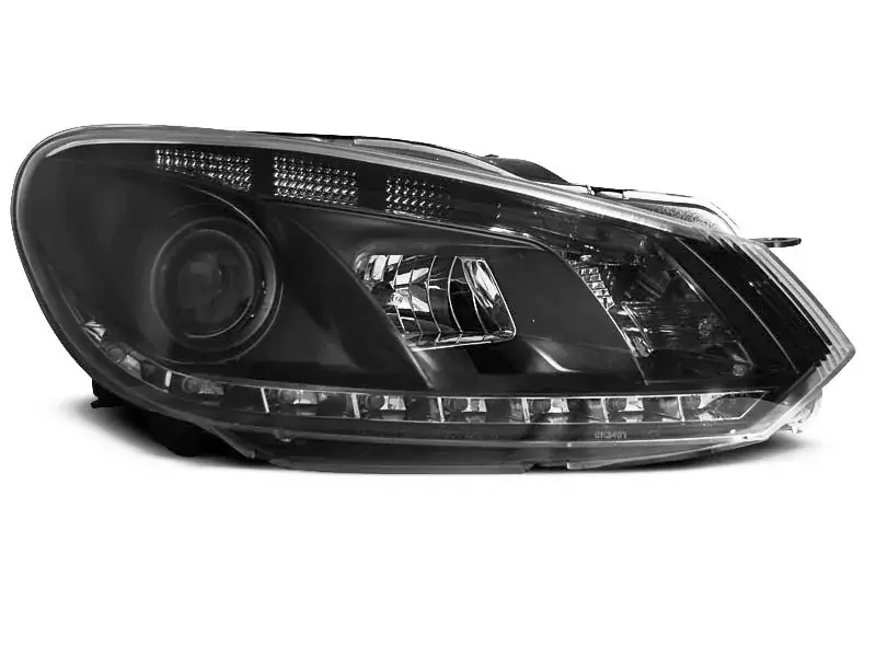 Top-Seller Scheinwerfer True DRL Black passend für VW Golf 6 10.08-12