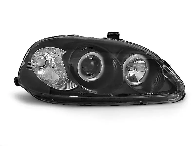 Angel Eyes Scheinwerfer Schwarz passend für Honda Civic 09.95-02.99 Solange Der Vorrat Reicht
