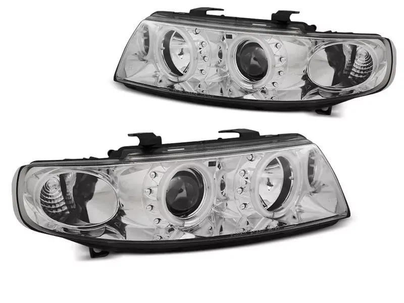 Top-Seller Angel Eyes CCFL Scheinwerfer chrom passend für Seat Leon / Toledo 04.99–08.04