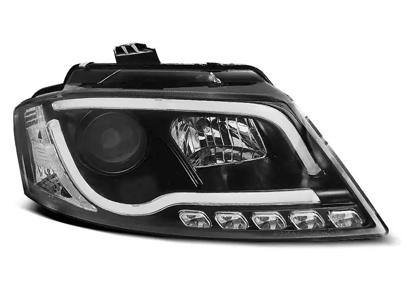 Mega-Angebot Scheinwerfer Röhrenlicht DRL schwarz passend für Audi A3 8P 08-12