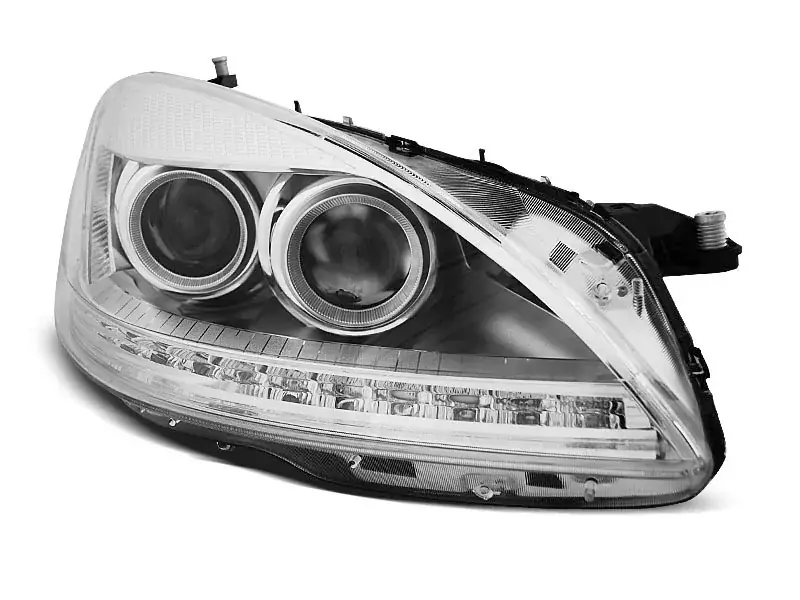 Xenon Scheinwerfer Tageslicht chrom passend für Mercedes W221 05-09 Versand Am Gleichen Tag
