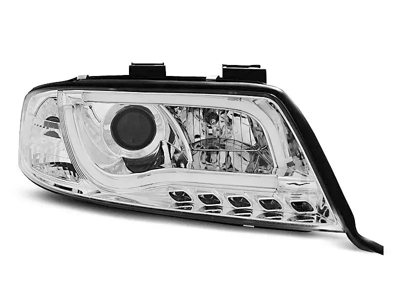 Solange Der Vorrat Reicht Scheinwerfer Röhrenlicht DRL chrom passend für Audi A6 06.01-05.04