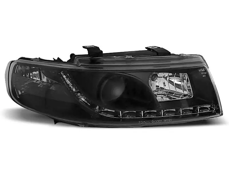 Ausverkauf Scheinwerfer Tageslicht schwarz passend für Seat Leon / Toledo 04.99-08.04