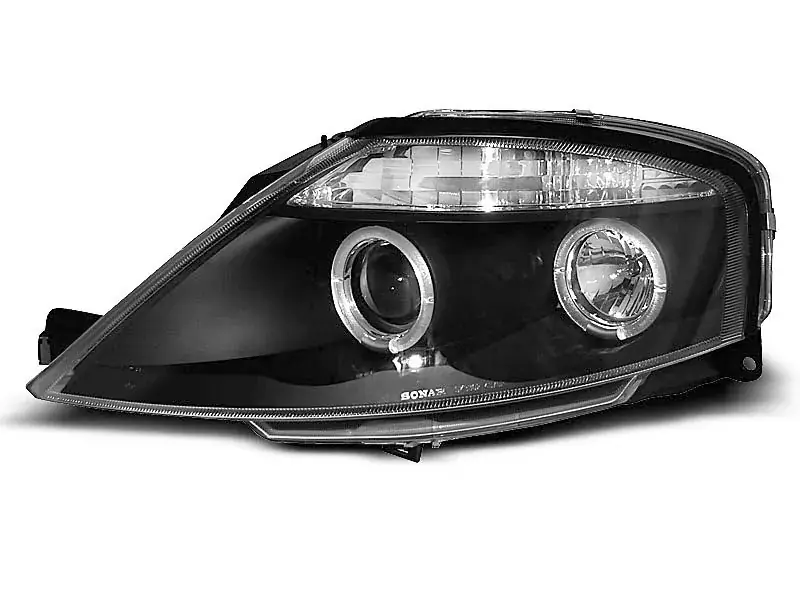 Jetzt Bestellen Angel Eyes Scheinwerfer passend für Citroen C3 03.02-09 Schwarz