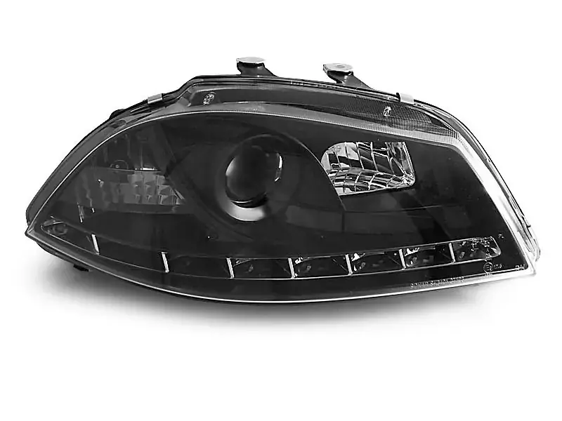 Sonderaktion Scheinwerfer Tageslicht schwarz passend für Seat Ibiza 6L 04/2002–2008
