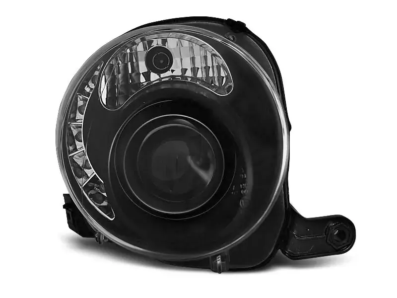 Scheinwerfer schwarz LED passend für Fiat 500 07-15 Top-Seller