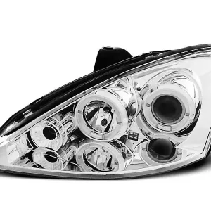 Angel Eyes Scheinwerfer Chrom passend für Ford Focus MK1 10/98-10/01 Letzte Chance