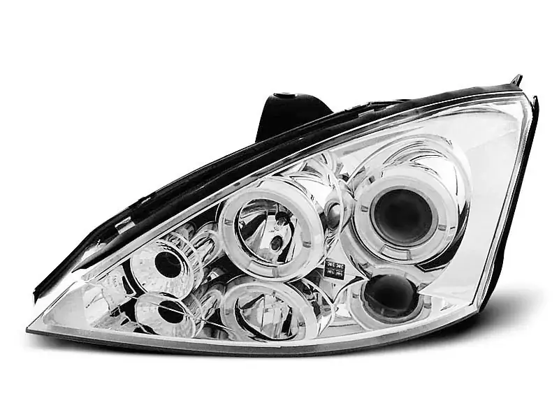 Angel Eyes Scheinwerfer Chrom passend für Ford Focus MK1 10/98-10/01 Letzte Chance