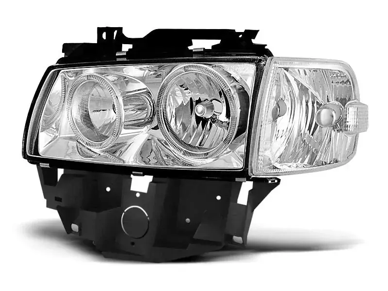 Ausverkauf Scheinwerfer Angel Eyes chrom passend für VW T4 08.96-03.03 Bus