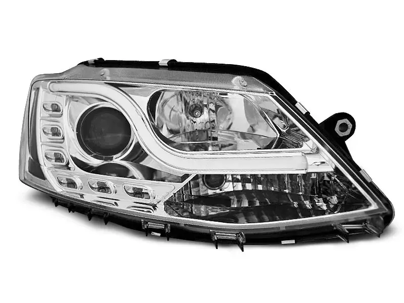 Scheinwerfer Röhrenlicht DRL chrom passend für VW Jetta VI 2011-2018 Sichere Zahlung