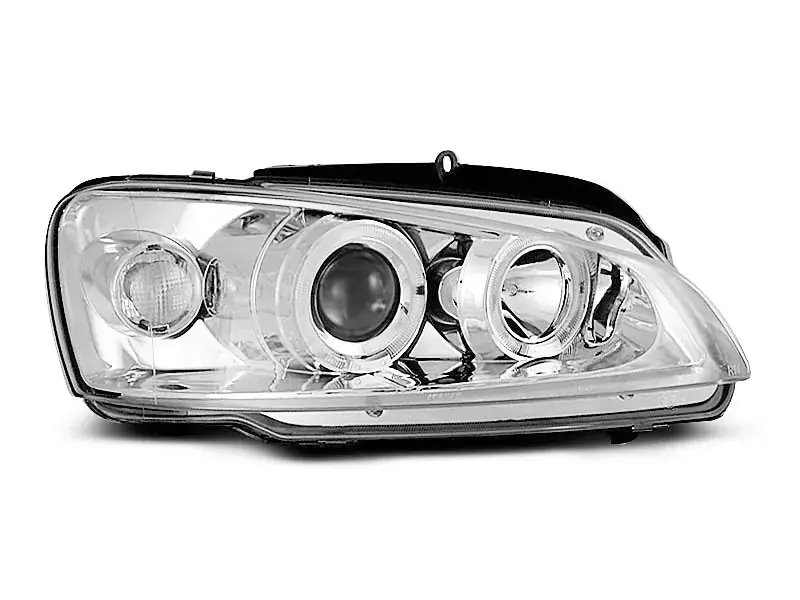 Angel Eyes Scheinwerfer Chrome passend für Peugeot 106 08/96-03 Geprüft