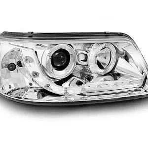 Super-Preis Scheinwerfer Tageslicht chrom passend für VW T5 04.03-08.09
