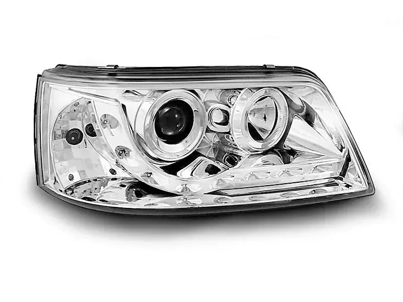 Super-Preis Scheinwerfer Tageslicht chrom passend für VW T5 04.03-08.09