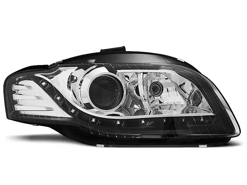 Scheinwerfer Tageslicht schwarz passend für Audi A4 B7 11.04–03.08 Nur Für Kurze Zeit