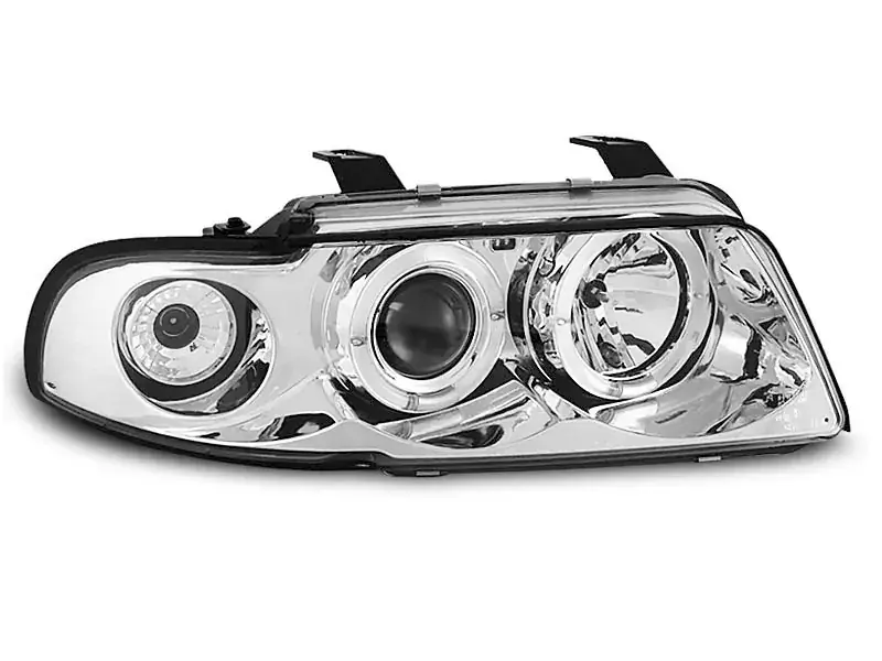 Highlight Scheinwerfer Angel Eyes chrom passend für Audi A4 B5 11/94–12/98