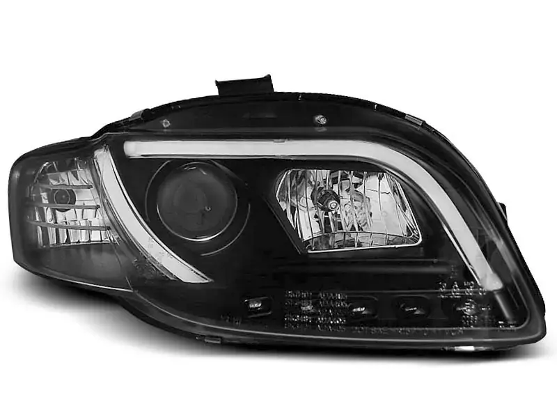 Jetzt Kaufen Scheinwerfer Röhrenlicht DRL schwarz passend für Audi A4 B7 11.04-03.08