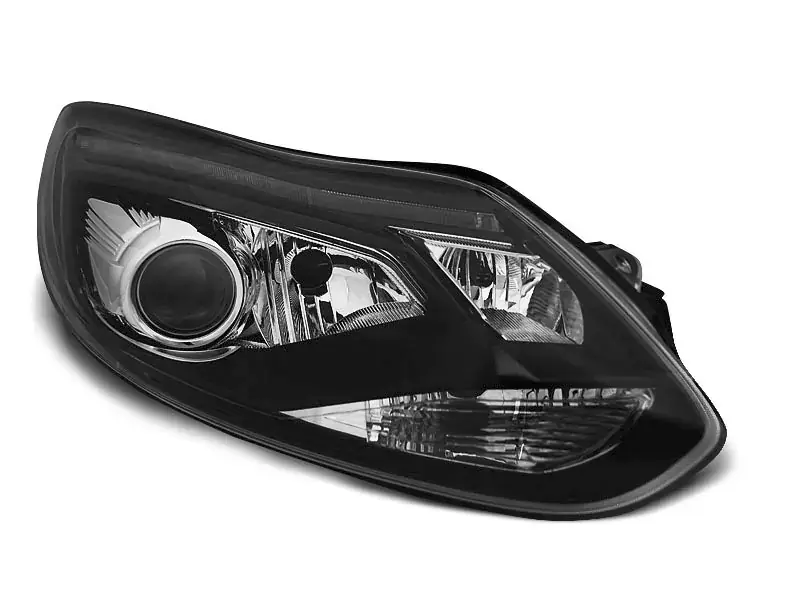 Nur Für Kurze Zeit Scheinwerfer passend für Ford Focus Mk3 11–10.14 Röhrenlichter Schwarz