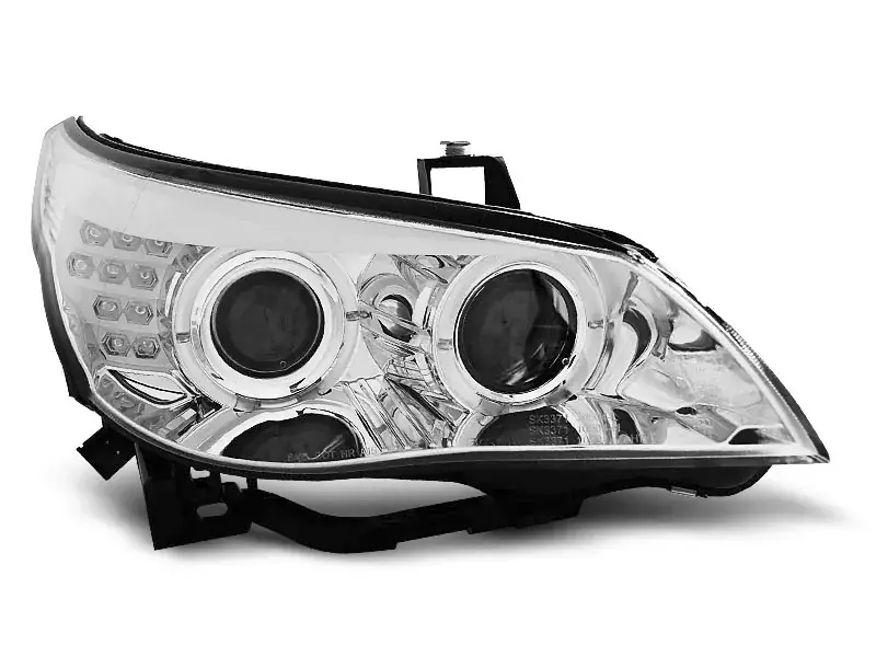 Scheinwerfer Angel Eyes chrom passend für BMW E60 / E61 03-07 Meistverkauft