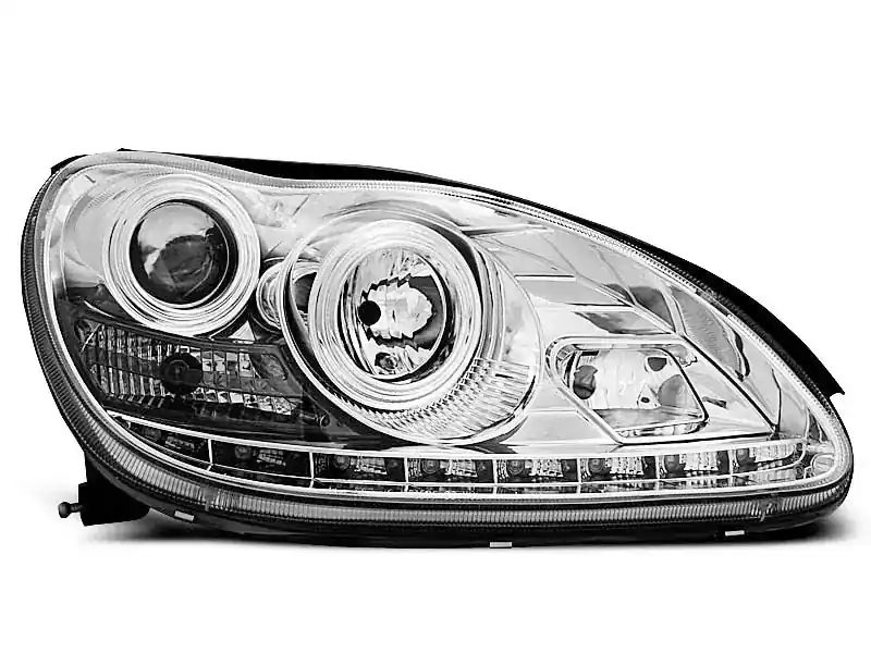 Scheinwerfer Tageslicht Chrom passend für Mercedes W220 S-Klasse Super-Preis