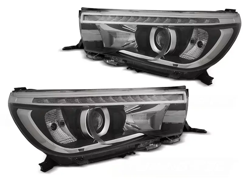 Must-Have Scheinwerfer passend für Toyota Hilux ab 2016 LED-Projektor True DRL Black