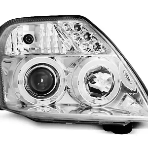 Angel Eyes Scheinwerfer passend für Citroen C2 09.03-10 Chrome Markenware
