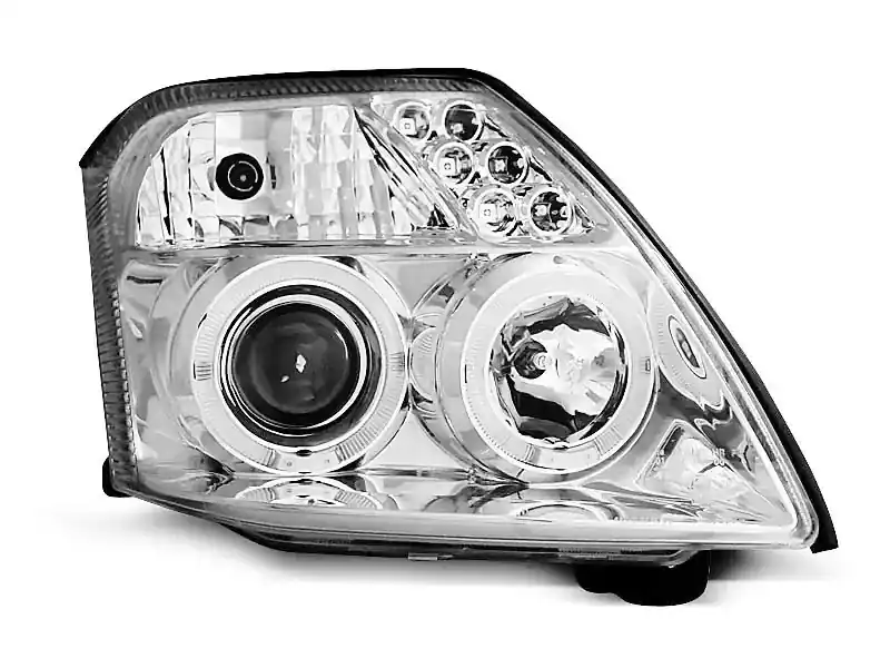 Angel Eyes Scheinwerfer passend für Citroen C2 09.03-10 Chrome Markenware