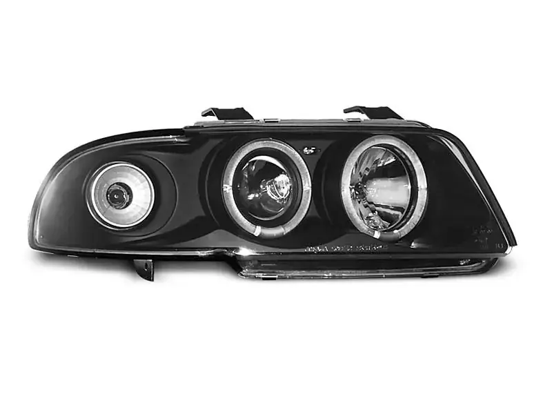 Scheinwerfer Angel Eyes schwarz passend für Audi A4 B5 (11.94–12.98) Nur Heute