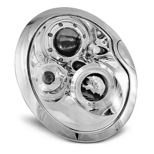 Super-Preis Scheinwerfer Angel Eyes chrom passend für BMW Mini (Cooper) 05.01-10.06