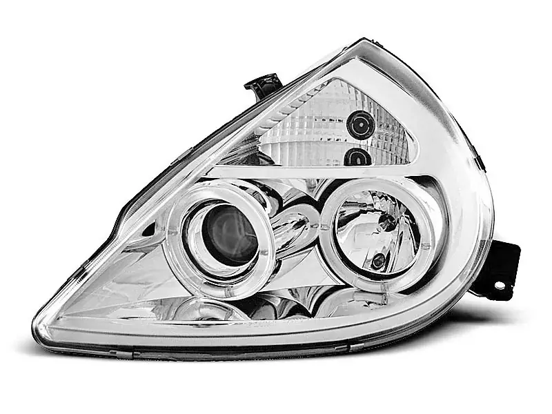 Scheinwerfer passend für Ford Ka 11.96-08 Angel Eyes Chrome Nur Heute