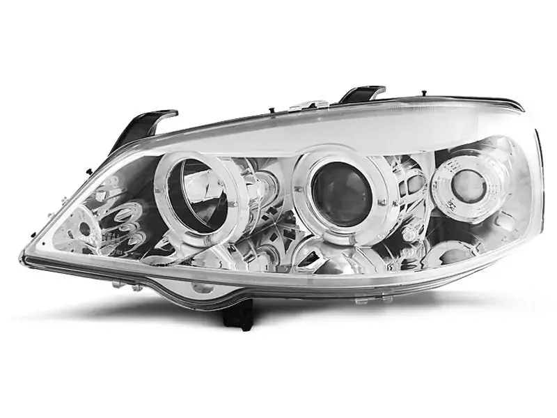 Must-Have Scheinwerfer Angel Eyes Chrome passend für Opel Astra G 09/1997–02/2004