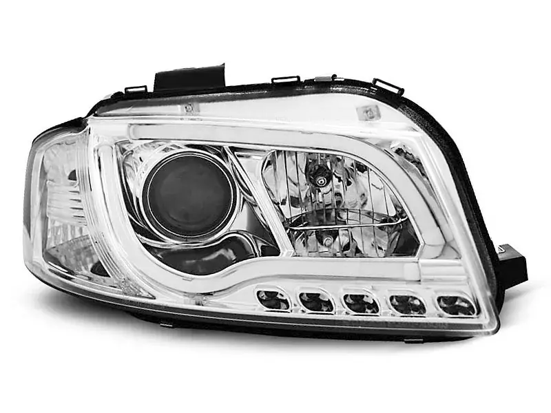 Jetzt Kaufen Scheinwerfer Röhrenlicht chrom passend für Audi A3 8P