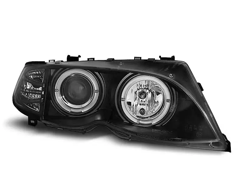Meistverkauft Scheinwerfer Angel Eyes schwarz passend für BMW E46 09.01-03.05