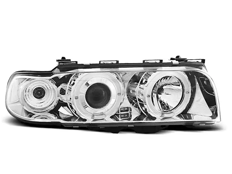 Scheinwerfer Angel Eyes chrom passend für BMW E38 06.94 - 08.98 Solange Der Vorrat Reicht