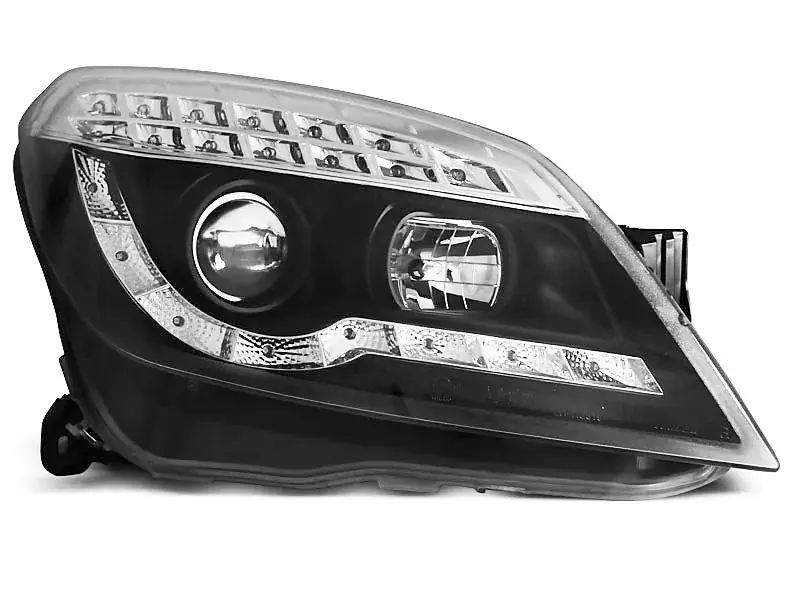 Bestseller Scheinwerfer passend für Opel Astra H 03.04-10 Tageslicht Schwarz