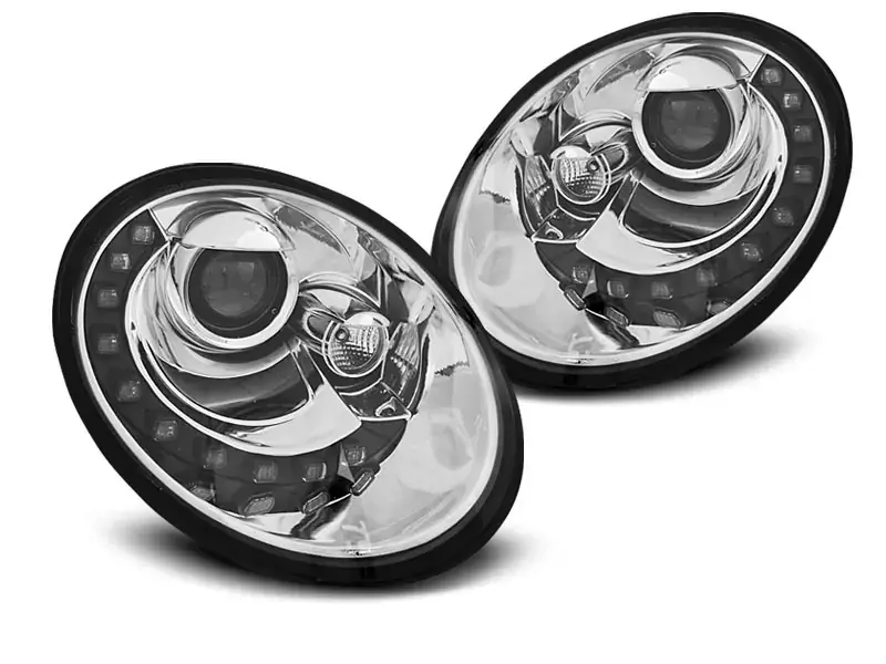 Direkt Vom Hersteller Scheinwerfer Tageslicht Chrom passend für VW New Beetle 06-12