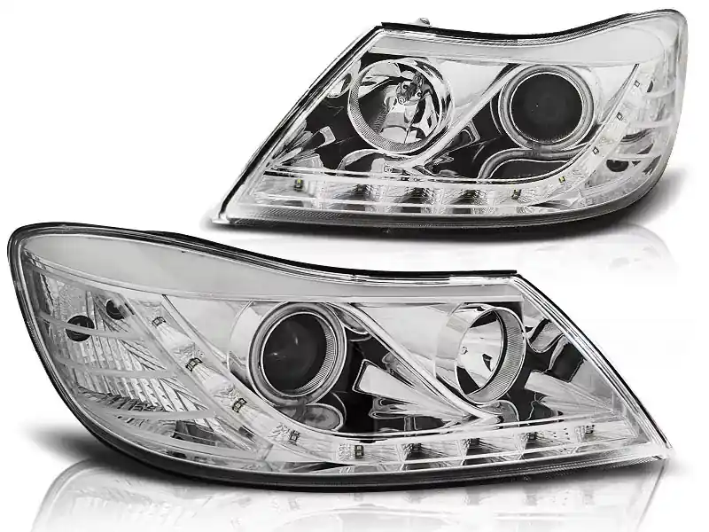 Nur Für Kurze Zeit Scheinwerfer Tageslicht chrom passend für Skoda Octavia 09-12