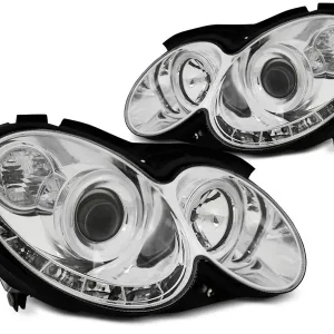 Super-Preis Scheinwerfer Tageslicht chrom passend für Mercedes CLK W209 03–10