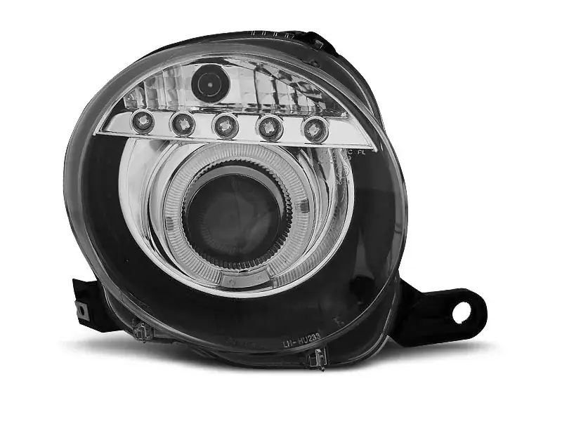 Scheinwerfer passend für Fiat 500 07–15 Projektor Black LED Bestseller