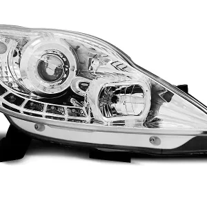 Super-Preis Scheinwerfer passend für Peugeot 107 05-11 Daylight Chrome