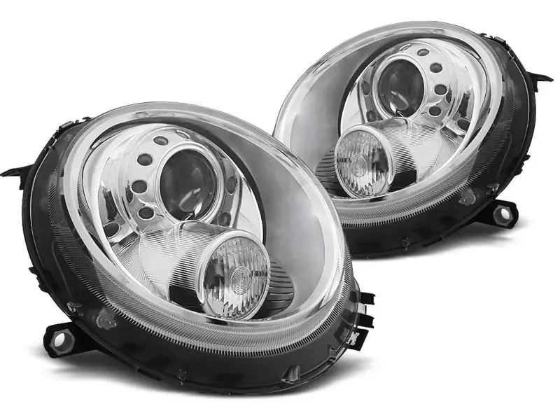 Scheinwerfer chrom passend für BMW Mini (Cooper) 06-14 Schneller Versand
